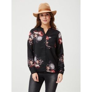 VERO MODA Black Floral Blouse